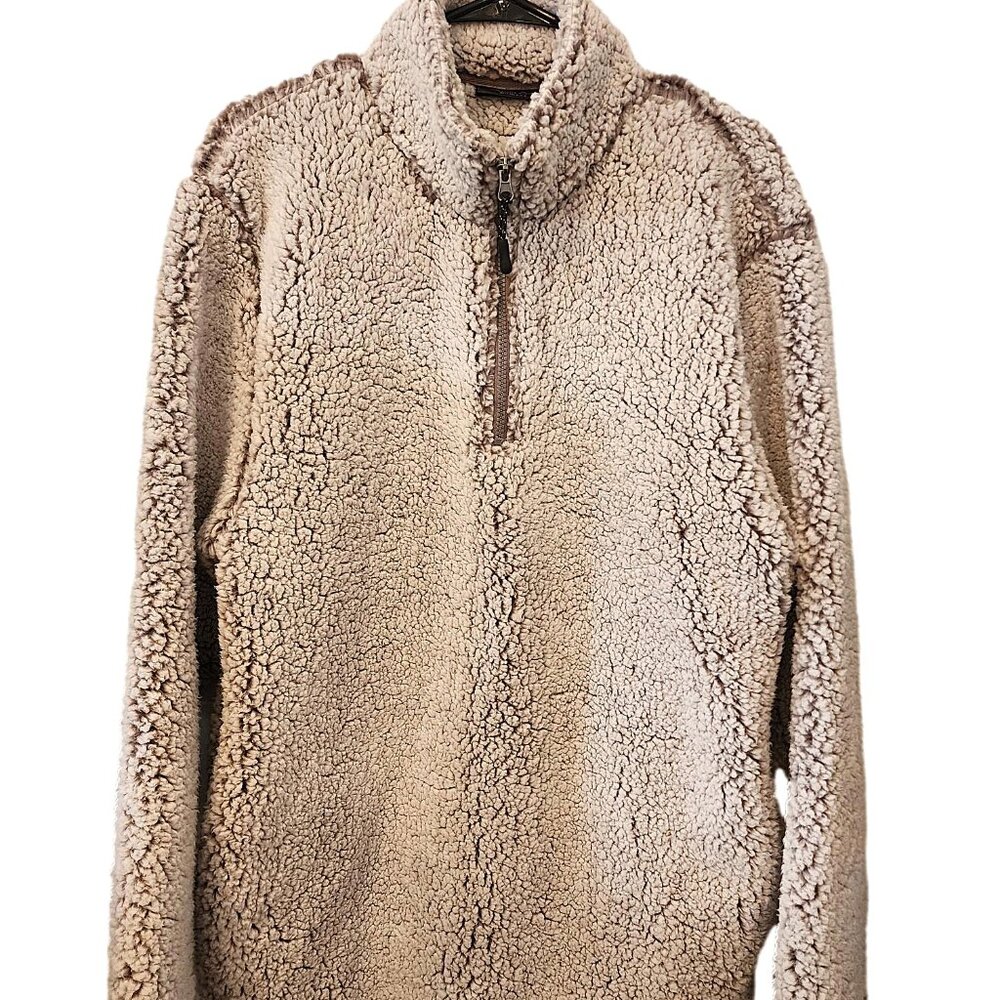 Women's Canyon Creek Pullover with Zipper Front - Faux Sheeps' Wool. Size XL